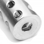 AR-15 Compact Stainless Muzzle Brake 1/2"x28 Pitch